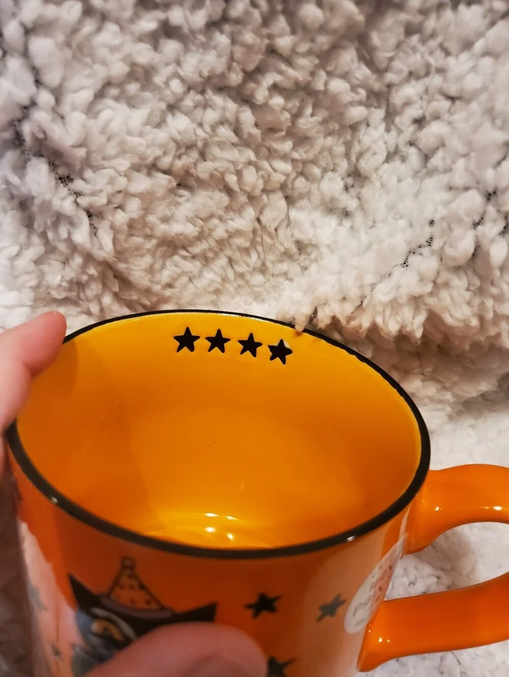 Eli and Ana Vintage Style Black Cat Pumpkin Halloween Mug
